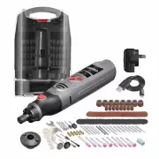 Ozito 3.6V Cordless Micro Rotary Multi Tool Dremel + 118 Accessories & Case Kit