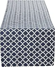 DII Lattice Tabletop Collection, Table Runner, 14x72, Nautical Blue