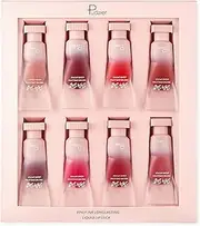 Lipstick Make-up Set, 8 Pieces, Velvety, Moisturising, Pearlescent Liquid Lipstick, Long Lasting and Waterproof, Durable Professional Lip Gloss Makeup Kit, Beauty Cosmetics Women Girl