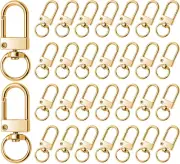 30 Pcs Metal Lobster Claw Clasp, Swivel Snap Key Chain Clip Hooks, Keychain Hook