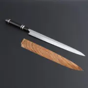 Yanagiba Japanese Kitchen Sashimi Knife 300mm VG10 Ebony Handle + Saya