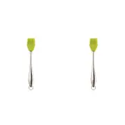 2PK Dexas Silicone 27.5cm Baster Cooking Brush - Green