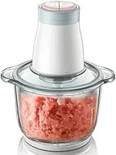Food Chopper, Food Processor, Electric Food Chopper for Meat, Vegetables, Fruits and Nuts, Blenders for Kitchen, Fast & Slow 2 Speeds,4 Sharp Blades