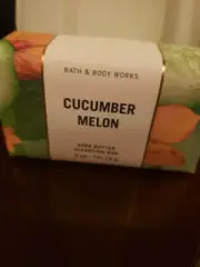 Bath & Body Works CUCUMBER MELON Cleansing Soap Bar with Shea Butter NEW 5 oz