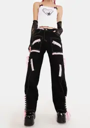 [Current Mood] What Really Matters Lace-Up Pants