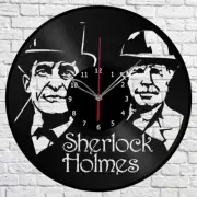 Vinyl Clock Sherlock Holmes Wall Clock Unique Art Vinyl Record Wall Clock 1562