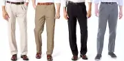 NWT Mens Dockers Stretch Easy Khaki Classic Fit Pleated Pants - U Pick -MSRP $50