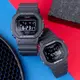 【CASIO 卡西歐】G-SHOCK x BABY-G 愛戀時光電子情人對錶/黑x黑(DW-5600HR-1DR+BGD-565U-1DR)