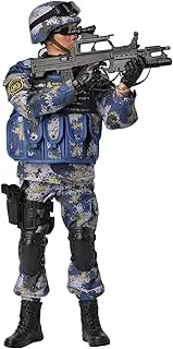 Perfeclan Collection 1:6 Scale Action Figure 12in Soldier Doll Kids Toys, 2 Pair of Different Shaped Hands, Easy to Hold or Other - Army Blue