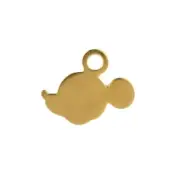 Disney Mickey Silhouette Pendant Gilt by Royal Selangor.
