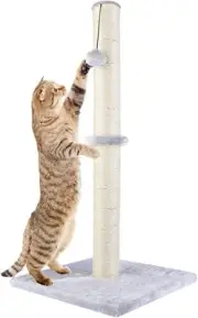 Dimaka 29" Height Tall Cat Scratching Post, Claw 29 inches for All Cats, Grey
