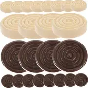 KOMBIUDA 24pcs Pieces Chess Accessories Crokinole Board Game Wood Checkers