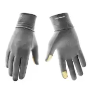 Screen Touch Gloves Elastic Lycra Warm Anti-slip Anti-sweat Electronic Sports Outdoor Motorcycle Bicycle Riding Games Touch-screen Glove GRAY COLOR