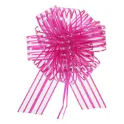15pcs 6" Big Gift Wrapping Bows Organza Pull Bow Ribbon Chiffon Yarn Rose Red