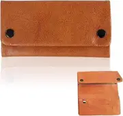 PRAOFRT Tobacco Pouch Leather Tobacco Pouch for Rotating Tobacco Leather Tobacco Pouch Tobacco Pouch Tobacco Bag Turning Tobacco Bag Leather Case Tobacco Wallet Tobacco Pouch
