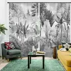 Dense Primitive Reeds 3D Blockout Photo Print Curtain Fabric Curtains Window