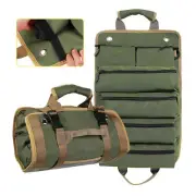 Heavy Duty Roll Up Tool Bag with 3 Detachable Pouches Roll Tool Organizer AUS