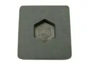 1 oz Gold Hexagon High Density Graphite Mold 1/2 oz Silver Bar Ingot Copper