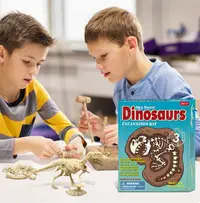 在飛比找樂天市場購物網優惠-模擬拼接侏羅紀恐龍骨架考古挖掘恐龍模型