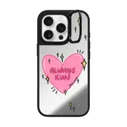 iPhone 16 Pro Mirror Ring Stand Case MagSafe Compatible Always Kind by DoodleGems