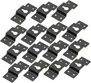 HOMSFOU 30 Pcs Speaker Hanger Bracket Iron Wall Mount Hook Connector for Audio Speaker