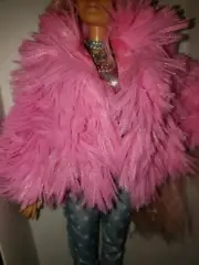 BARBIE PINK FAUX FUR JACKET