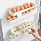 Large Capacity Egg Holder Plastic Foldable Refrigerator Egg Storage Box