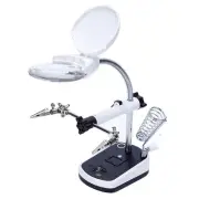 Repair Element Of Soldering Station Mother And Child Magnifying Glass With Light