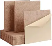[12PCS] iDeer Life Acoustic Foam Sound Absorbing Panels Wall Tiles Square (Camel)