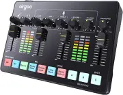 Dual USB-C Streaming Audio Mixer, with XLR Microphone Interface, Guitar Interfac