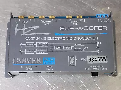 1 Brand New NOS Carver XA-27 Sub-Woofer Electronic Crossover Bass Epicenter KLW