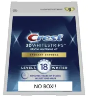 Crest 3D White 1 Hour Express No-Slip Professional Effects Whitestrips 8 Strips