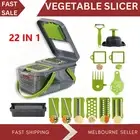 22in1Fruit Vegetable Slicer Dicer Julienne Food Chopper Cutter Mandoline Peeler