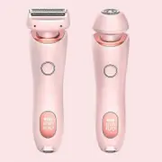Electric Razors For Women 2 In 1 Bikini Trimmer Shavers Hair Removal For Underarms Legs Ladies Body Trimmer pink