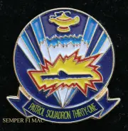 VP-31 BLACK LIGHTING PATROL SQUADRON P-3 ORION LAPEL HAT PIN USS ASW NAS US NAVY