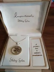tree of life sterling silver pendant necklace