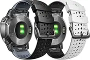 [VEVEL] 2pcs 26mm Silicone Watch Band for Fenix 5X Fenix 7X Fenix 6X/6X Pro/ 5X Plus/Tactix 7 Pro/Enduro 2