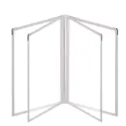 Menu Covers Restaurant Cover Holder Clear Sleeve Transparent 4 Page 8 View White