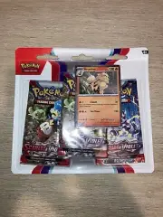 Scarlet & Violet Three Booster Pack Bundle Arcanine Card Brand New