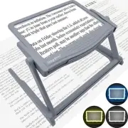 5X Large LED Hands-Free Full Page Magnifying Glass Detachable Stand