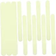 48Pcs Glow the Dark Slip Stair Tapes Reflective Safety Stripes for Indoor Outdoor Steps Luminous Non Skid Adhesive Strips of Long Lasting Grip and Protection