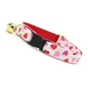 Heart Kitten Collar | Silver Hardware | Valentine's Day | Made by Cleo