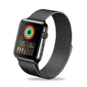 ZUSLAB Stainless Steel Wristbands Band for Apple Watch Series 8 7 6 5 4 3 2 1 SE 38-40-41mm - Space Grey