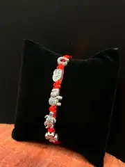 Red Thread Bracelet with Elephant Turtle Clover Horseshoe Owl Good Luck