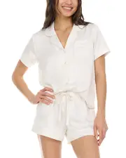 Flora Nikrooz Pearl Notch Collar Short Pajama Set
