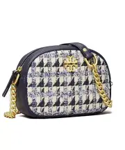 Tory Burch Kira Tweed Small Crossbody Camera Bag Tory Navy NWT