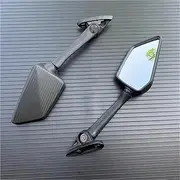 XMAX 300 400 125 250 2017-2019 Motorcycle Accessories 2 Pcs Motorcycle Side Mirror Carbon Fiber Rearview Mirror Motorcycle Rearview Mirror(B1)