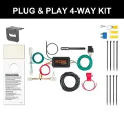CURT 2016-2019 Honda Civic Coupe Custom Wiring Harness, 4-Way Flat Output