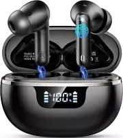Wireless Earbuds Bluetooth 5.4 Headphones Noise Cancelling 40H Playtime Ear buds