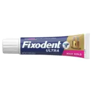 Fixodent Ultra Max Hold Denture Adhesive Cream for Full & Partials 2.2oz 12 Pack